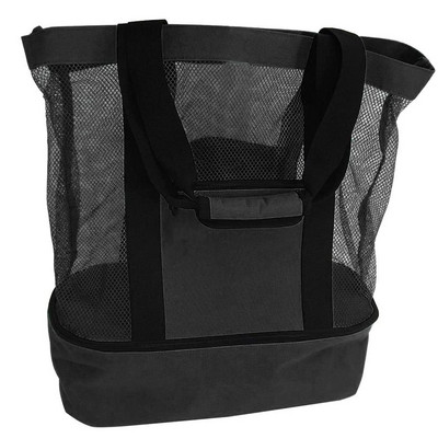 Πολλαπλών λειτουργιών υπαίθρια τσάντα για πικνίκ ταξιδιού στην παραλία Κάμπινγκ Ice bag Τσάντες γεύματος μονωτική τσάντα Διχτυωτό φερμουάρ Plus μέγεθος εξωτερικού χώρου