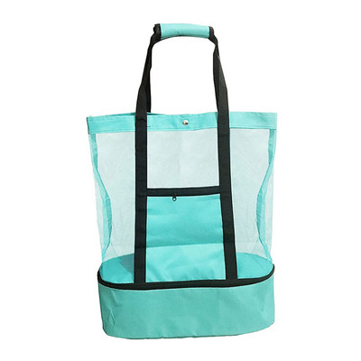 Πολλαπλών λειτουργιών υπαίθρια τσάντα για πικνίκ ταξιδιού στην παραλία Κάμπινγκ Ice bag Τσάντες γεύματος μονωτική τσάντα Διχτυωτό φερμουάρ Plus μέγεθος εξωτερικού χώρου