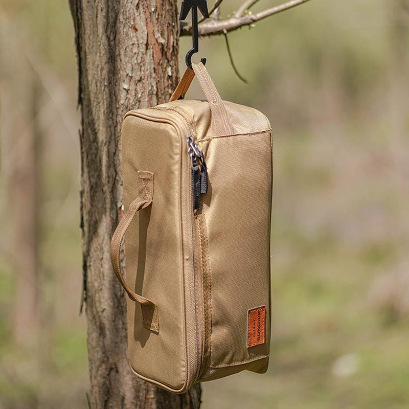 Kültéri kemping gáztartály tároló táska nagy kapacitású köszörült szög szerszámtáska gázpalack piknik edénykészlet készlet szervező