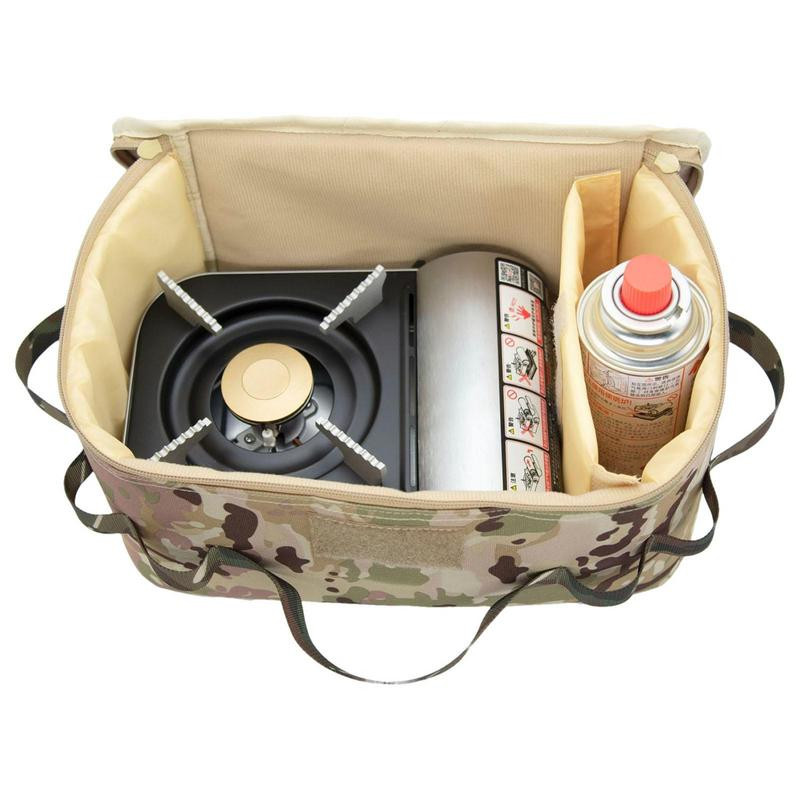 Kültéri kemping gáztartály tároló táska nagy kapacitású köszörült szög szerszámtáska gázpalack piknik edénykészlet készlet szervező