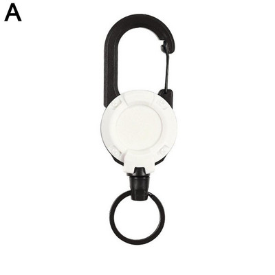 JAUNS Lieljaudas izvelkamas nozīmītes ID spoles karabīnes atslēgu piekares sprādzes atslēgu turētājs āra atslēgu piekariņš satur vairākus instrumentus