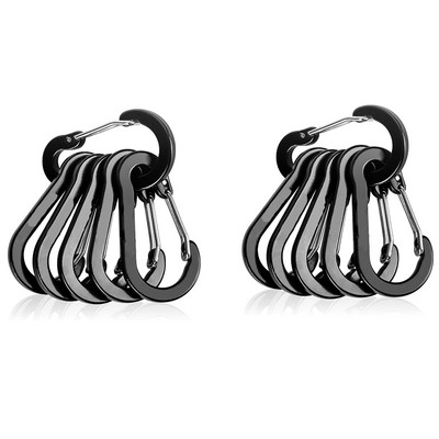 6/12gab. āra kempinga daudzrīku alpīnisma sprādzes, tērauda, mazas karabīnes spailes, makšķerēšanas kāpšanas piederumi