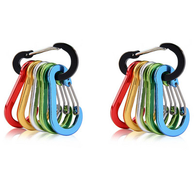 6/12gab. āra kempinga daudzrīku alpīnisma sprādzes, tērauda, mazas karabīnes spailes, makšķerēšanas kāpšanas piederumi