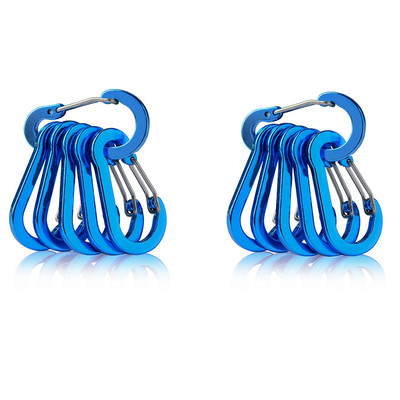 6/12gab. āra kempinga daudzrīku alpīnisma sprādzes, tērauda, mazas karabīnes spailes, makšķerēšanas kāpšanas piederumi