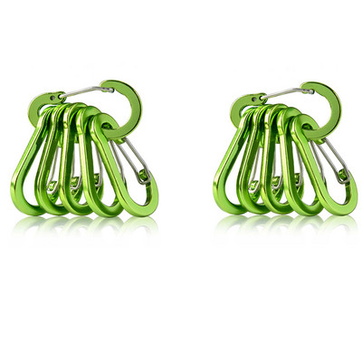 6/12gab. āra kempinga daudzrīku alpīnisma sprādzes, tērauda, mazas karabīnes spailes, makšķerēšanas kāpšanas piederumi