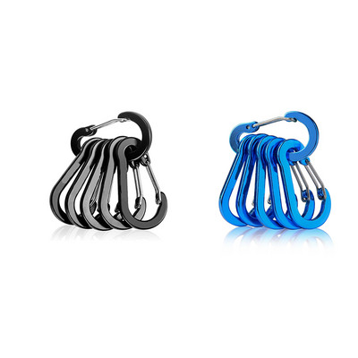 6/12gab. āra kempinga daudzrīku alpīnisma sprādzes, tērauda, mazas karabīnes spailes, makšķerēšanas kāpšanas piederumi