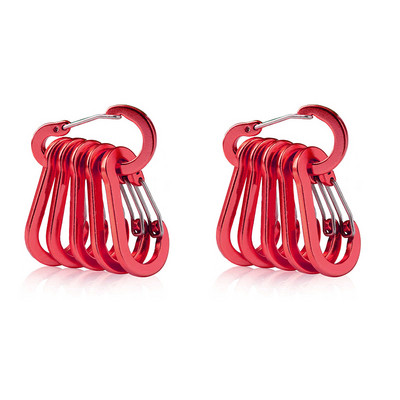 6/12gab. āra kempinga daudzrīku alpīnisma sprādzes, tērauda, mazas karabīnes spailes, makšķerēšanas kāpšanas piederumi