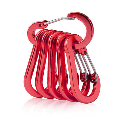 6/12gab. āra kempinga daudzrīku alpīnisma sprādzes, tērauda, mazas karabīnes spailes, makšķerēšanas kāpšanas piederumi