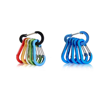 6/12gab. āra kempinga daudzrīku alpīnisma sprādzes, tērauda, mazas karabīnes spailes, makšķerēšanas kāpšanas piederumi