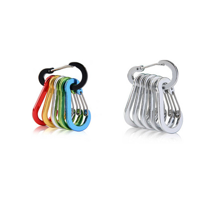 6/12gab. āra kempinga daudzrīku alpīnisma sprādzes, tērauda, mazas karabīnes spailes, makšķerēšanas kāpšanas piederumi