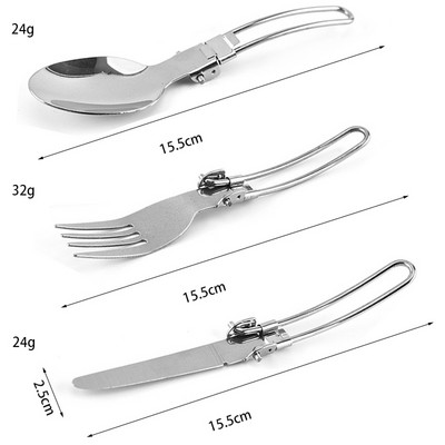 Nerūsējošā tērauda āra komplekts, 4 daļīgs kempinga katls, pārnēsājams saliekams katls kempinga trauku komplekts, piederumi gatavošanas virtuvei, piknikam, pārgājieniem