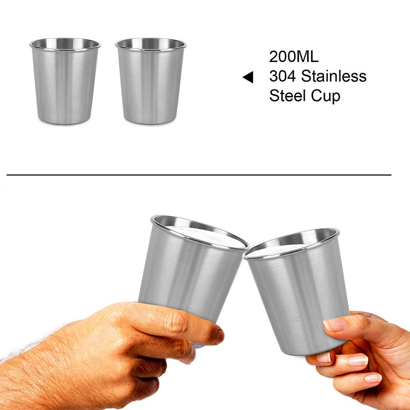 10 tk. Välimatkalauanõude komplekt Korduvkasutatav kaasaskantav roostevabast terasest lusikad noad kahvlid taldrikud tassid reisisöögiriistad söögiriistad