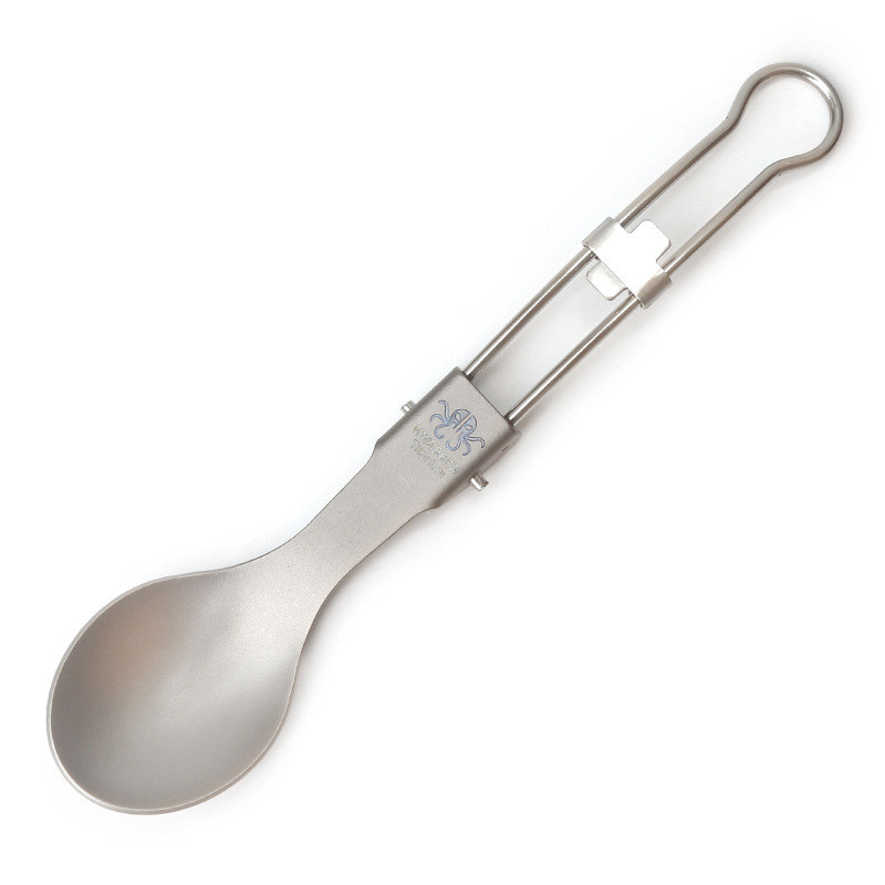 Āra kempinga dakšu nažu karotes komplekts salokāmi titāna īpaši vieglie trauki virtuves piederumi, pārgājieni, mugursoma, 3 datori galda piederumi