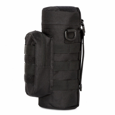 Outdoors Molle Water Bottle Pouch Тактическа екипировка Чайник Чанта през рамо за кръста за армейски фенове Катерене Къмпинг Туристически чанти
