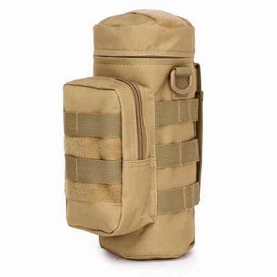 Outdoors Molle Water Bottle Pouch Тактическа екипировка Чайник Чанта през рамо за кръста за армейски фенове Катерене Къмпинг Туристически чанти