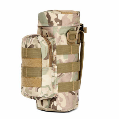 Outdoors Molle Water Bottle Pouch Тактическа екипировка Чайник Чанта през рамо за кръста за армейски фенове Катерене Къмпинг Туристически чанти