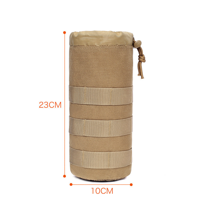 Tactical Molle Θήκη θήκης για μπουκάλι νερού για υπαίθριο ταξίδι Κάμπινγκ Πεζοπορία Ποδηλασία Ψάρεμα Κυνήγι Μπουκάλι Νερού Μεταφορέας Βραστήρας