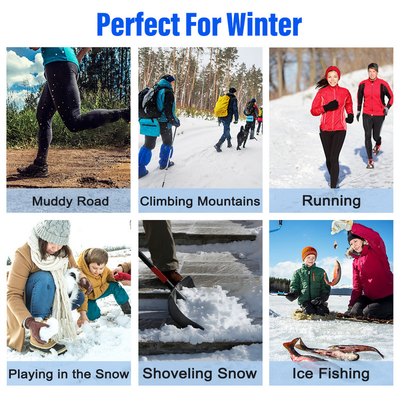 1 par 10 klinova Protuklizna hvataljka za snijeg, šiljci, zimsko penjanje, protuklizne, ledene šiljke, hvataljke za cipele, čizme, bitve za snijeg, dereze