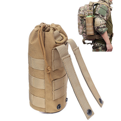 Geantă tactică Molle pentru sticlă de apă, pentru călătorii militare în aer liber, camping, drumeții, pescuit, pungă de apă, saci în aer liber, pungă de apă