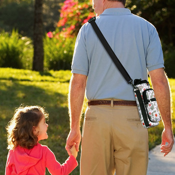 Ρυθμιζόμενη θήκη θήκης για μπουκάλι νερού ώμου Υπαίθριο ταξίδι Κάμπινγκ Πεζοπορία Ποδηλασία Ψάρεμα Κυνήγι Μπουκάλι Νερού Βραστήρας Carr