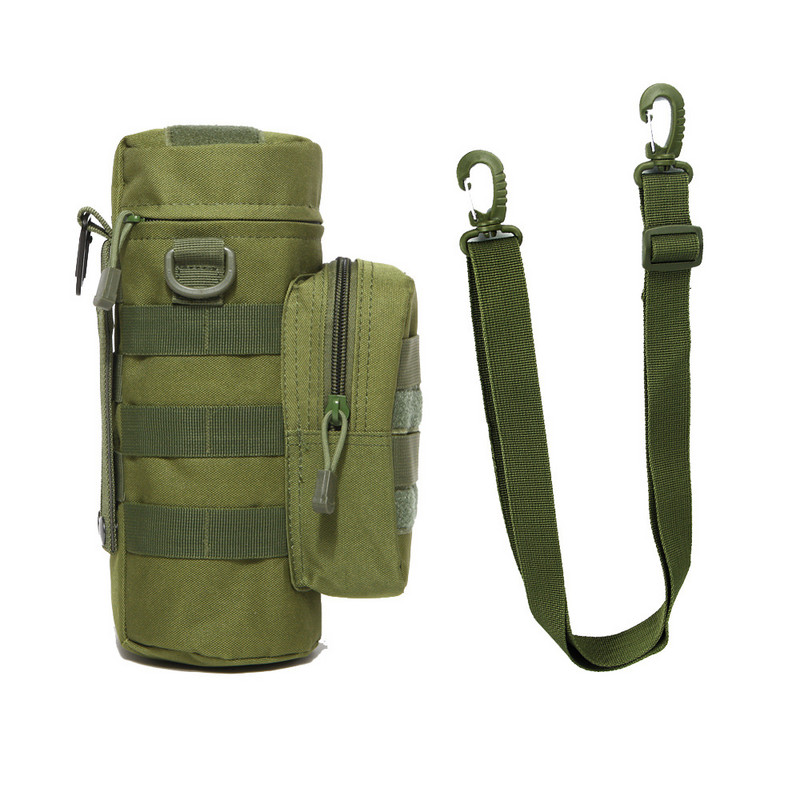 Tactical Molle Θήκη θήκης για μπουκάλι νερού για υπαίθριο ταξίδι Κάμπινγκ Πεζοπορία Ποδηλασία Ψάρεμα Κυνήγι Μπουκάλι Νερού Μεταφορέας Βραστήρας