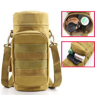 Τσάντα μέσης Military Kettle System Molle Τσάντα μέσης Tactical για μπουκάλι νερού Θήκη μεγάλης χωρητικότητας για υπαίθριο κυνήγι Πεζοπορία Τσάντα βραστήρα ψαρέματος