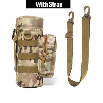 Molle System Military Kettle Waist Bag Тактическа чанта за бутилка вода Голям капацитет Лов на открито Туристически риболов Чанта за чайник
