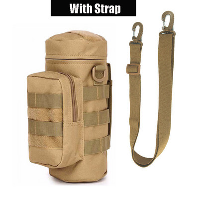 Molle System Military Kettle Waist Bag Тактическа чанта за бутилка вода Голям капацитет Лов на открито Туристически риболов Чанта за чайник