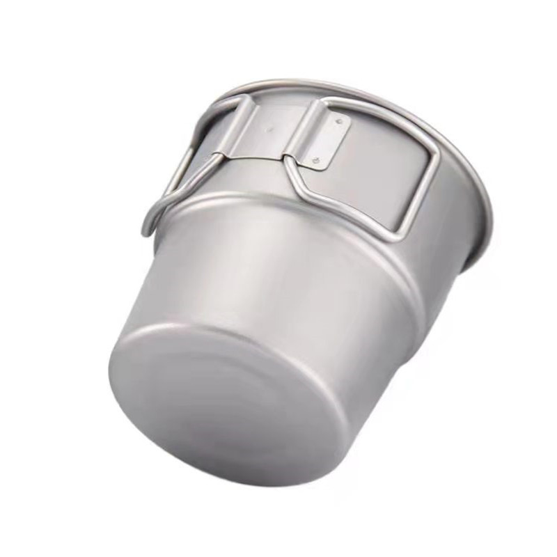 Lauko 300 ml 304 nerūdijančio plieno stovyklavimo puodelis sulankstoma rankena gerti vyną alaus kavos arbatos puodelis kelioninis puodelis stalo reikmenys vandens puodelis