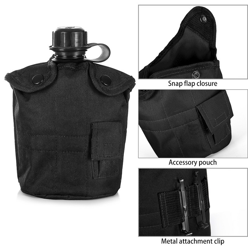 3 daļu ēdnīcas komplekts ar alumīnija krūzi un vāku āra kempinga pārgājieniem, mugursomām, izdzīvošanai kempingā