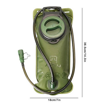 2L veepõis matkaseljakoti jaoks TPU hüdratatsioonikomplekt põie lekkekindel veereservuaar välitingimustes telkimiseks