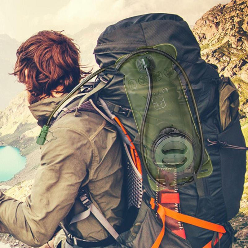 2L veepõis matkaseljakoti jaoks TPU hüdratatsioonikomplekt põie lekkekindel veereservuaar välitingimustes telkimiseks