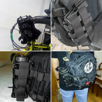 0,5 L-2,5 L ceļojumu rīku tējkannas komplekts āra taktiskam ūdens maisam kempingiem, pārgājieniem makšķerēšanai, plecu pudeles turētāja pudeles maisiņš