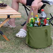 7/13/20L salokāms apaļš spainis āra ceļojumu kempings pikniks PVC pārnēsājams ūdens baseins saliekams uzglabāšanas spainis alus konteiners