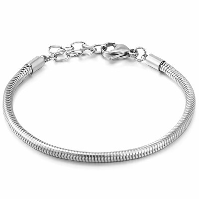 Kvaliteetne originaal hõbedaga kaetud ussikett DIY võlukäevõru naistele meestele kingituseks hõbedavärvi ehted