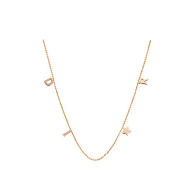 Koreja jauna modes vēstules piekarināma rokassprādze, sieviete, vienkārša vintage nerūsējošā tērauda rokassprādze Luksusa oriģinālie juvelierizstrādājumu aksesuāri