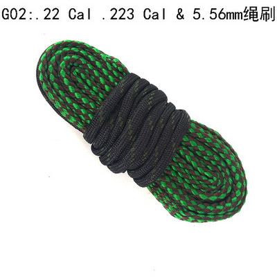 Medību ieroču urbuma tīrīšanas virves šautenes stobra tīrītājs 0,22 Cal. 223 Cal. 38 Cal & 5,56 mm 7,62 mm Airsoft pistoles bisei