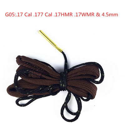 Medību ieroču urbuma tīrīšanas virves šautenes stobra tīrītājs 0,22 Cal. 223 Cal. 38 Cal & 5,56 mm 7,62 mm Airsoft pistoles bisei