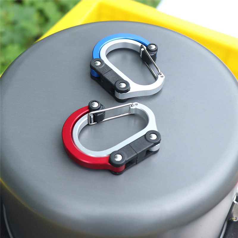 Karabino hibridinė pavarų spaustukas, besisukantis kabliukas, tvirti spaustukai, turistams, žygiams, kelionėms, kuprinėms, laipiojimo kalnams, lauko reikmenims