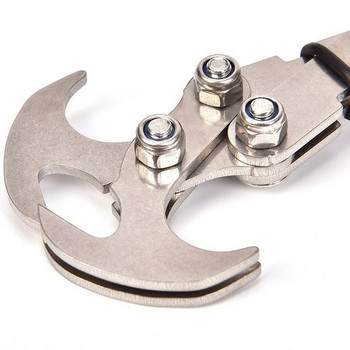 Ανοξείδωτο ατσάλι Survival Gravity Hook Carabiner Climbing Claws Εργαλείο διάσωσης Εξοπλισμός αναρρίχησης αλьпинизм снаряжение