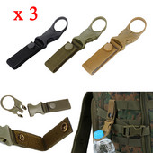 3X Quickdraw karabiner kültéri vizes palack csattartó molle hátizsák Akasztó klip akasztó csat öv túra hegyi heveder eszköz