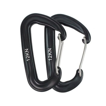 Επαγγελματική αναρρίχηση Carabiner D Shape Mountaineering Bockle Hook 12KN Safety Lock Αξεσουάρ εξοπλισμού αναρρίχησης εξωτερικού χώρου