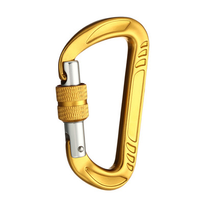 12KN kāpšanas karabīne D formas Quickdraws Profesionāla kāpšanas sprādzes slēdzene Drošības drošības slēdzene āra kāpšanas piederumi