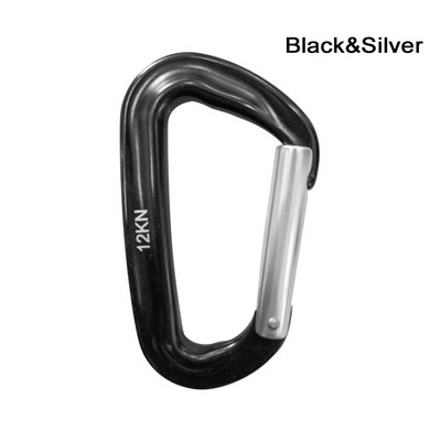 12KN kāpšanas karabīne D formas Quickdraws Profesionāla kāpšanas sprādzes slēdzene Drošības drošības slēdzene āra kāpšanas piederumi