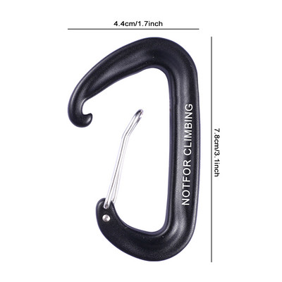 12KN kāpšanas karabīne D formas Quickdraws Profesionāla kāpšanas sprādzes slēdzene Drošības drošības slēdzene āra kāpšanas piederumi