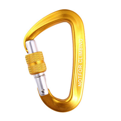 12KN kāpšanas karabīne D formas Quickdraws Profesionāla kāpšanas sprādzes slēdzene Drošības drošības slēdzene āra kāpšanas piederumi