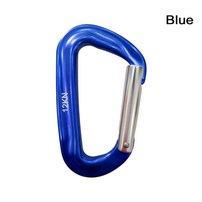 12KN kāpšanas karabīne D formas Quickdraws Profesionāla kāpšanas sprādzes slēdzene Drošības drošības slēdzene āra kāpšanas piederumi