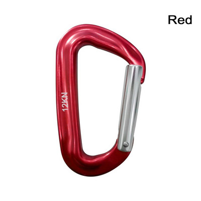 12KN kāpšanas karabīne D formas Quickdraws Profesionāla kāpšanas sprādzes slēdzene Drošības drošības slēdzene āra kāpšanas piederumi