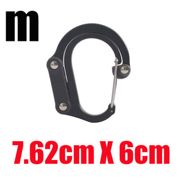 Hybrid Gear Clip - Carabiner Rotating Hook Clip Non-locking Streng Clips for Camping Fishing Πεζοπορία Ταξιδιωτικό σακίδιο