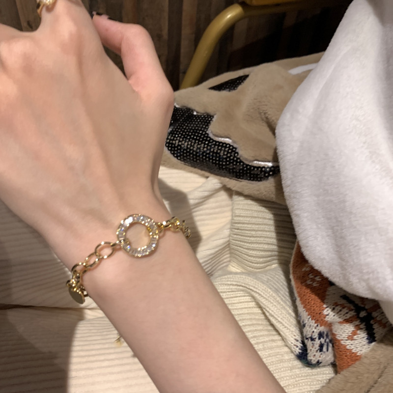 Luxus cirkon fém lánc karkötő nőknek 2022 új divat, elegáns arany színű karkötő esküvői parti ékszer ajándékok